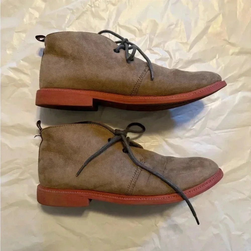 Tommy Hilfiger Boots Youth 5 boys  Anthony Oliver Two Eye Chukka Brown Fabric